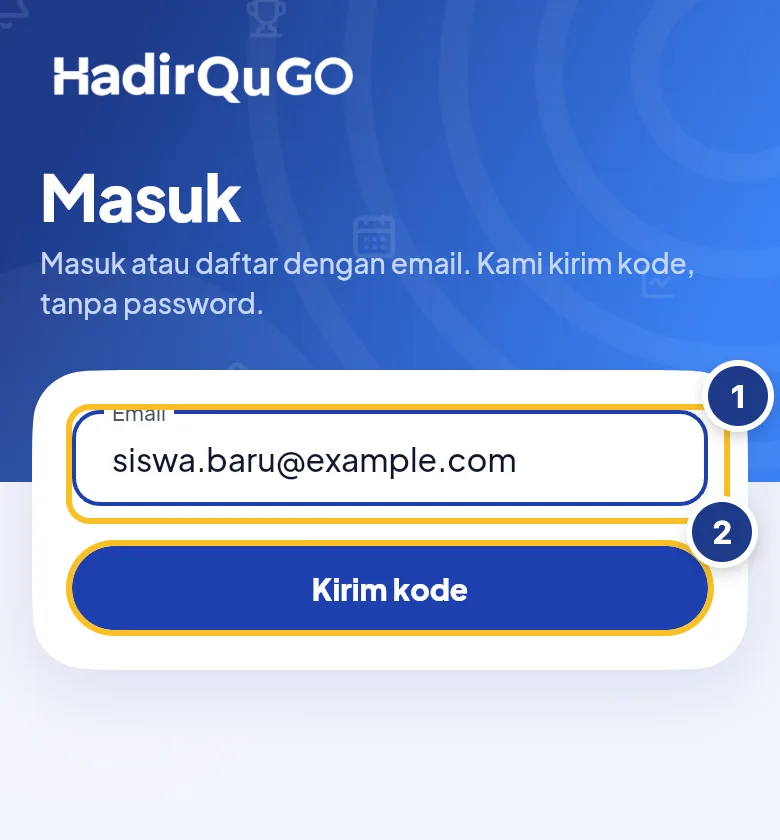 Halaman Masuk HadirQuGO